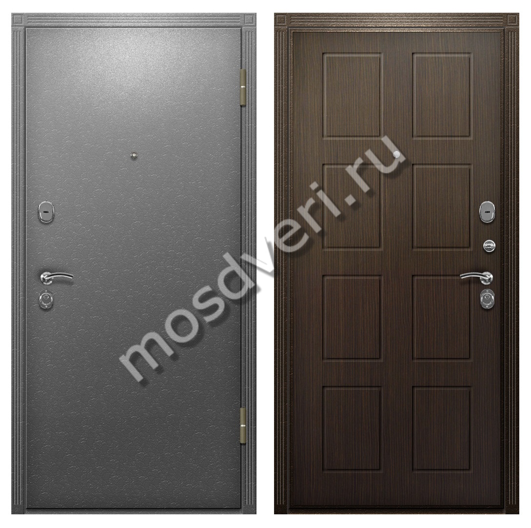 Одностворчатая входная дверь металлическая уличная утепленная TD-41 - купить от производителя Мосдвери Одностворчатая входная дверь металлическая уличная утепленная TD-41