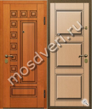 Теплая входная дверь с терморазрывом МДФ в квартиру - купить от производителя Мосдвери Теплая входная дверь с терморазрывом МДФ в квартиру