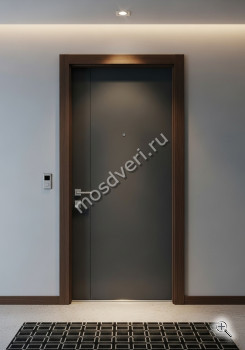 Современная входная дверь темно-серая - купить от производителя Мосдвери Современная входная дверь темно-серая