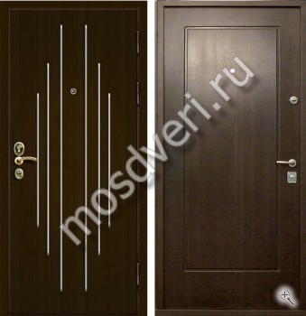 Металлическая дверь в квартиру с отделкой из МДФ - купить от производителя Мосдвери Металлическая дверь в квартиру с отделкой из МДФ